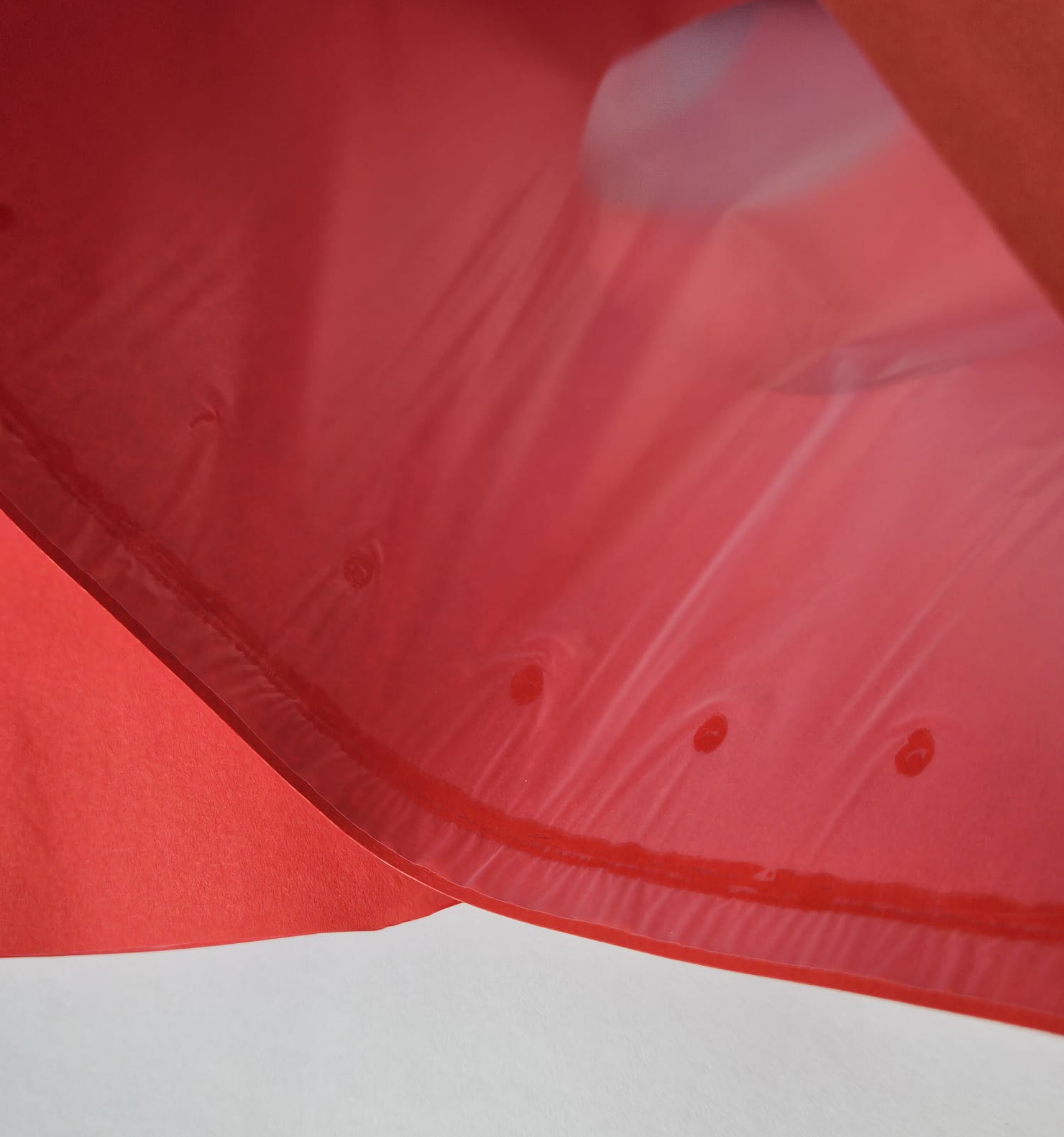 Pochettes intérieures papier rouge doublé antistatique - trou central - coins biseautés pour vinyle 33T x 25 - Etui