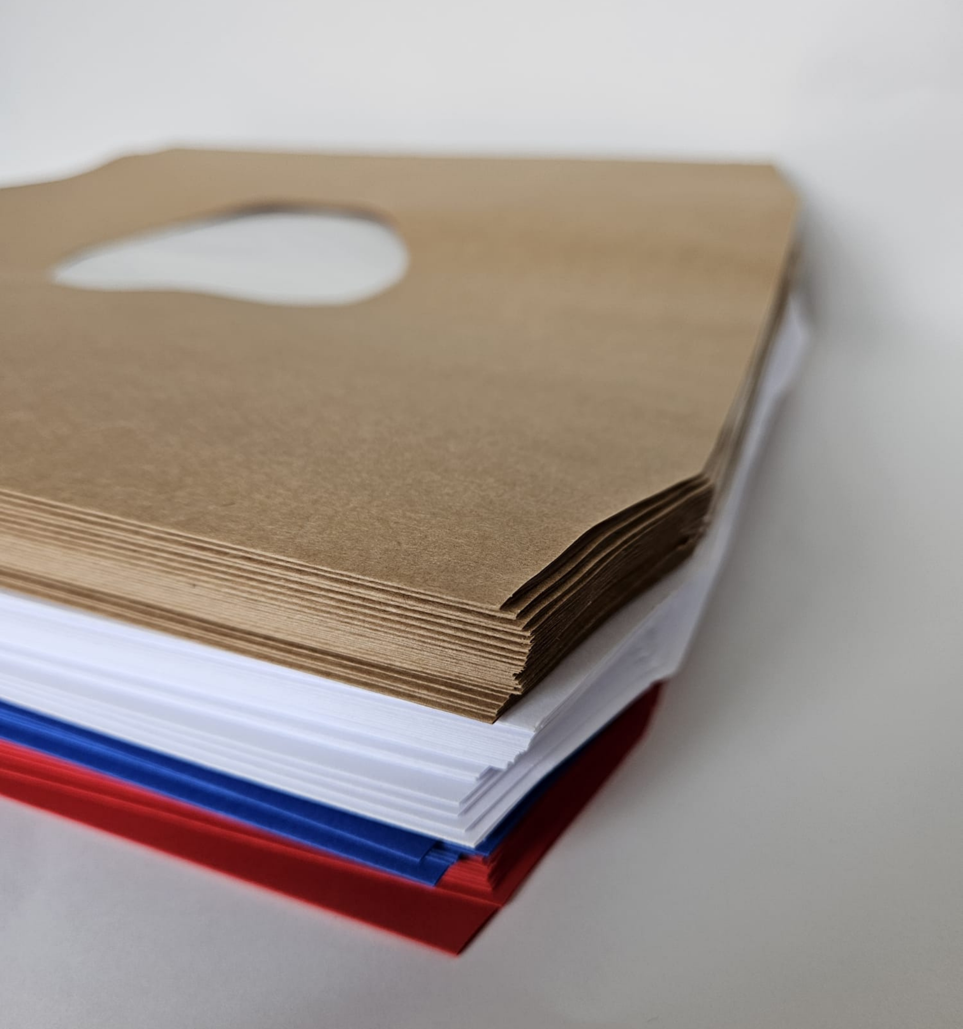 Pochettes intérieures papier doublé bleu antistatique , trou central, coins biseautés pour vinyle- 33T x 25 - Etui