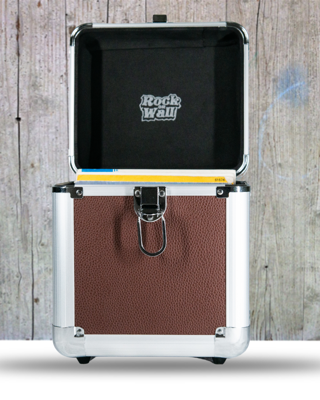 Flight Case pour disque vinyles 45T brown