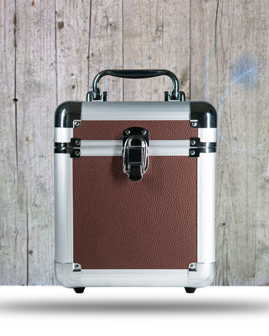 Flight Case pour disque vinyles 45T brown
