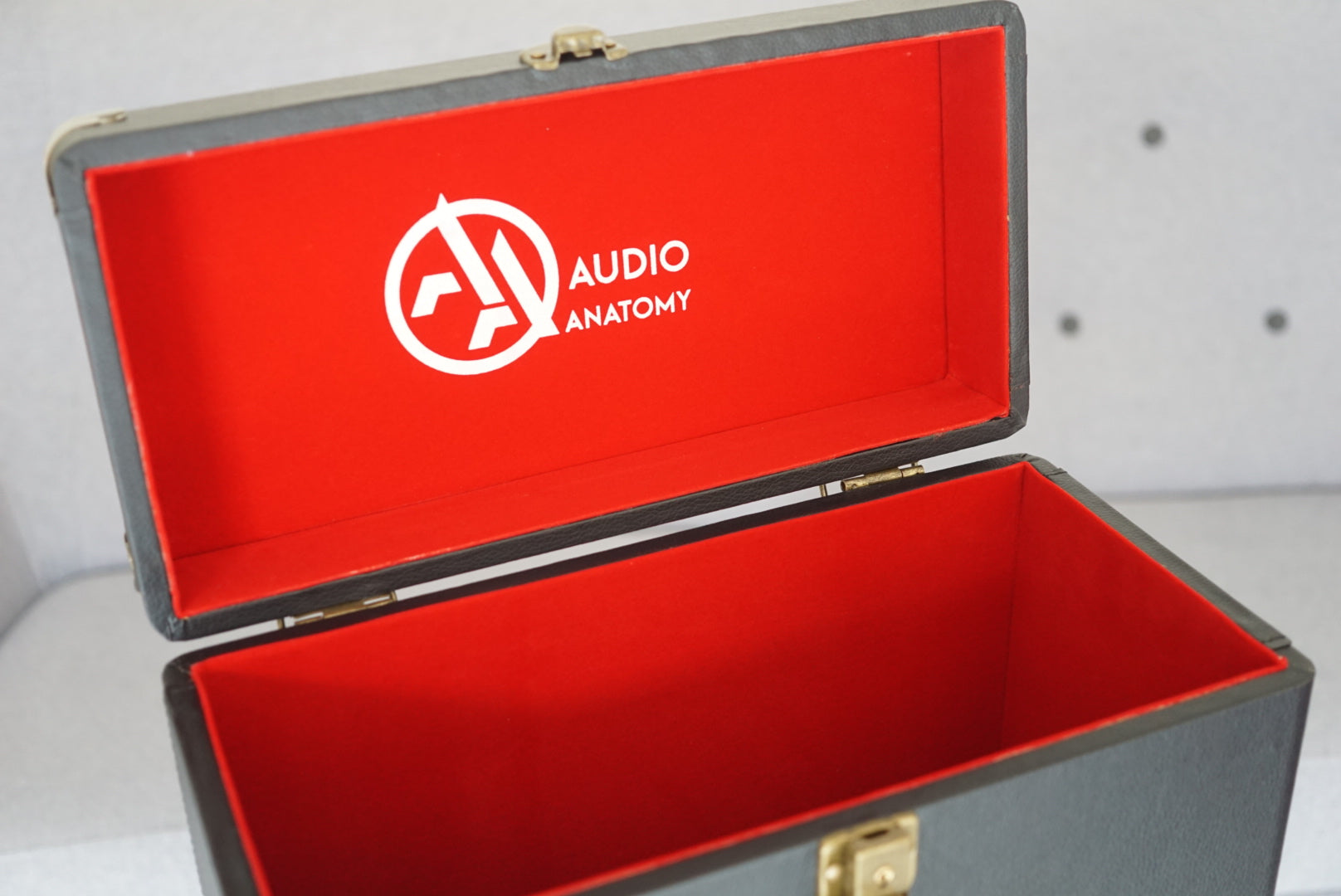 Flight Case disques vinyles 33T en cuir