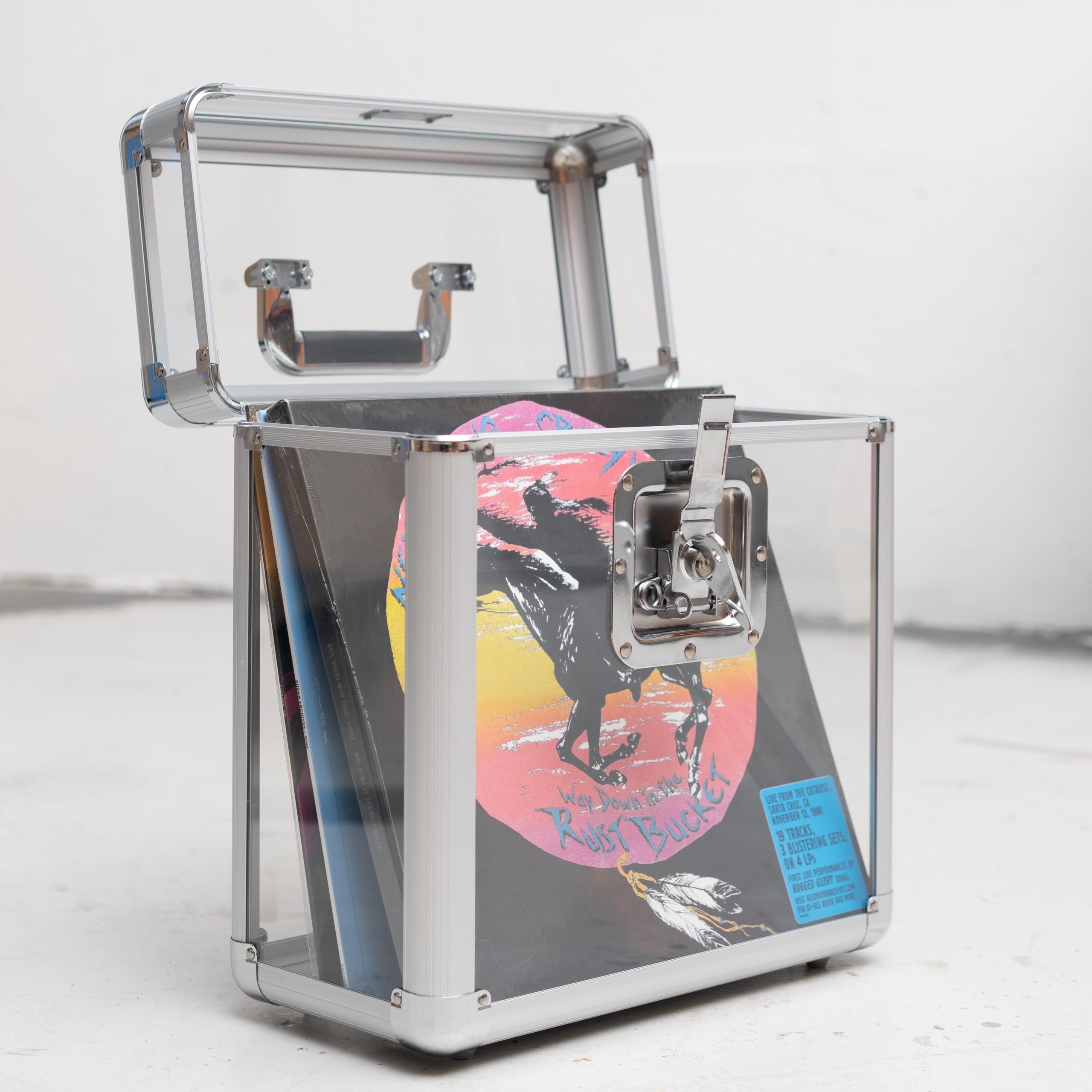 Flight Case pour disques vinyles - transparente
