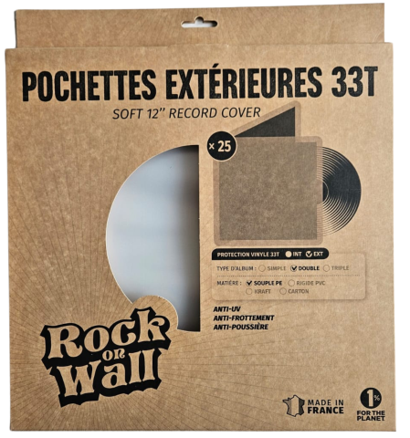 Pochette souples pour disque vinyle - gatefold 33T - lot de 25