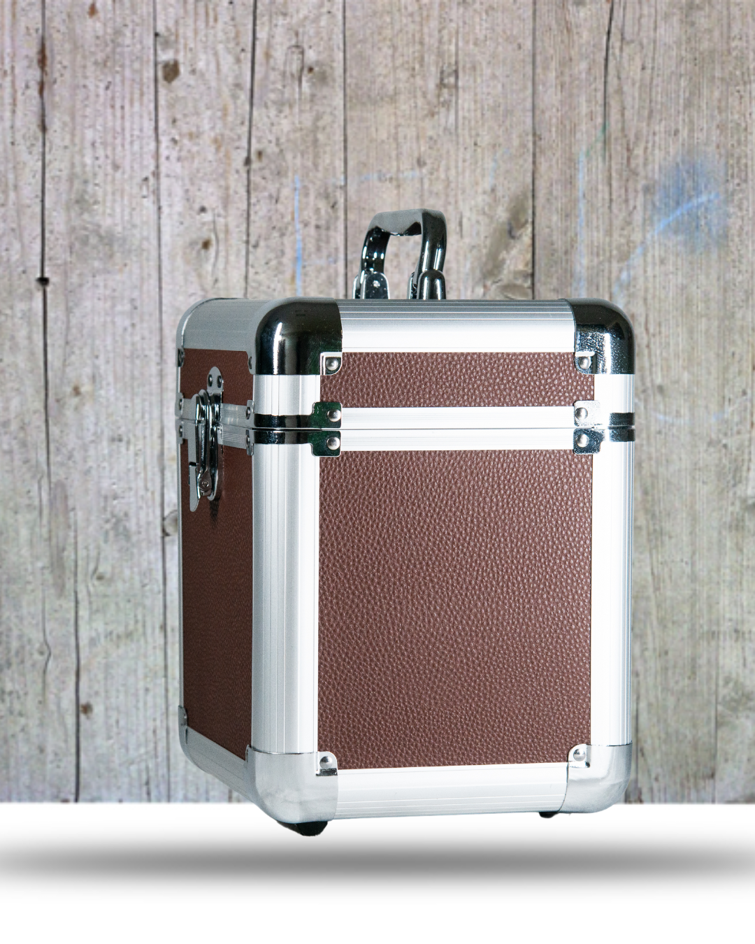 Flight Case pour disque vinyles 45T brown