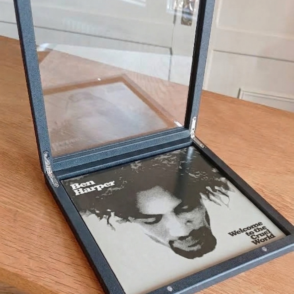 Cadre vinyle 45 tours – Vitrine murale pour disque 7 pouces- Fermeture saint jacques-thumbmail-4