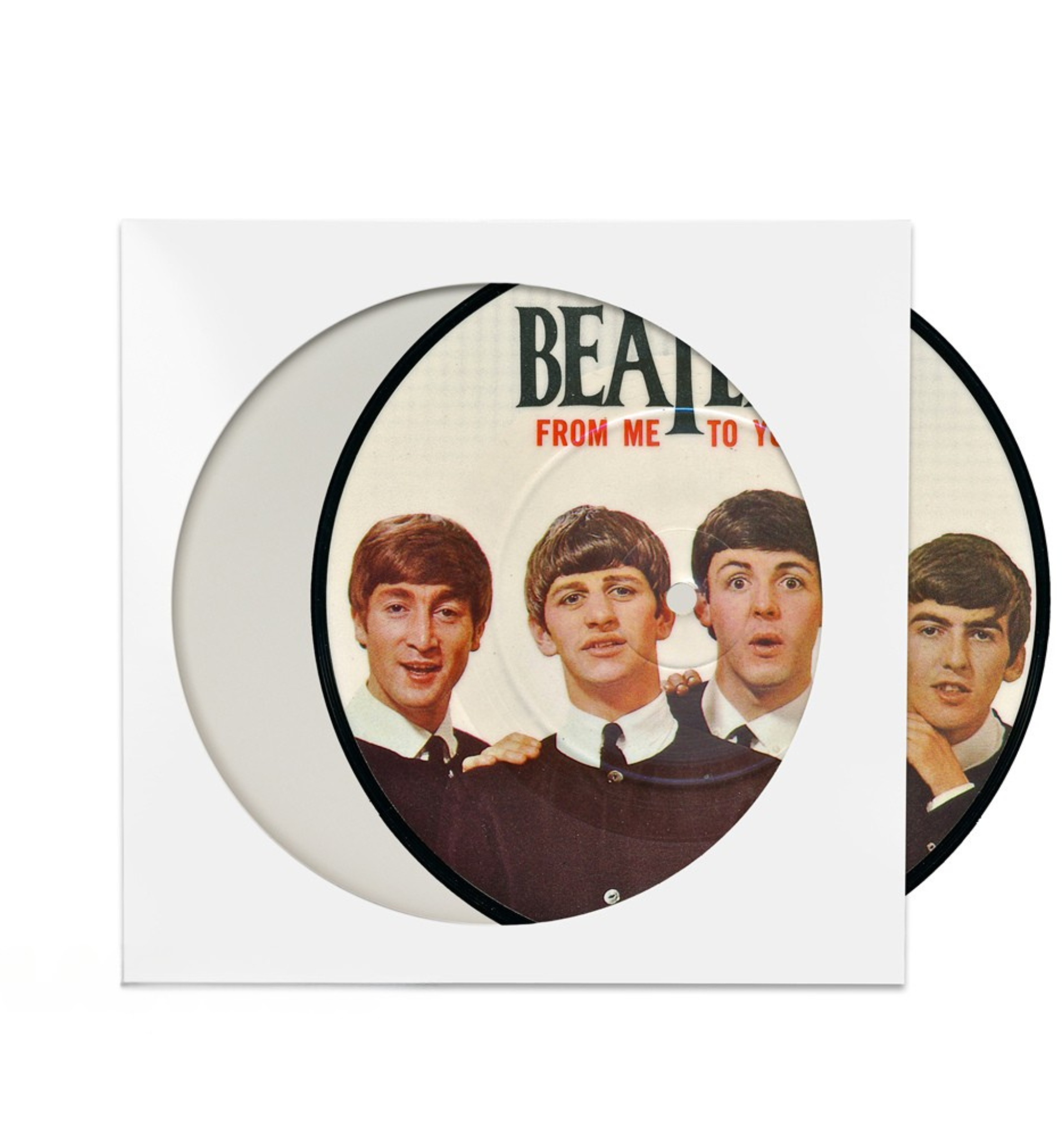 Pochettes Picture Discs Blanches 33T x 5 - Etui