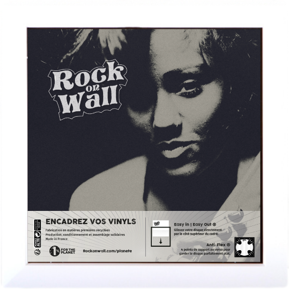 Cadre pour disque vinyle 33T "4-point Body Armor®" blanc