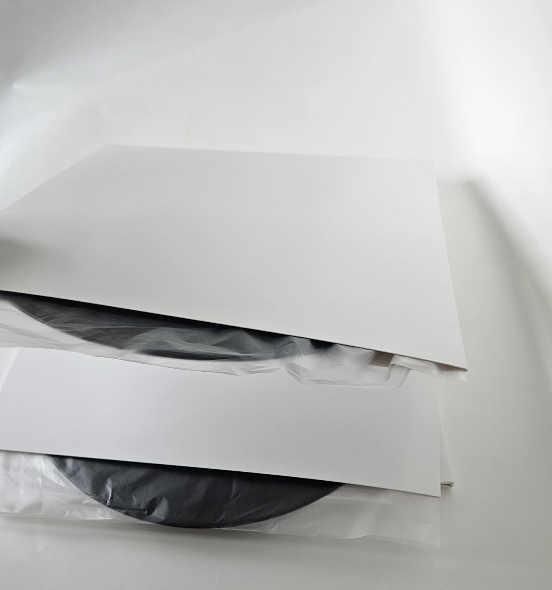 Pochettes extérieures carton blanc Gatefold 33T x 3- Etui