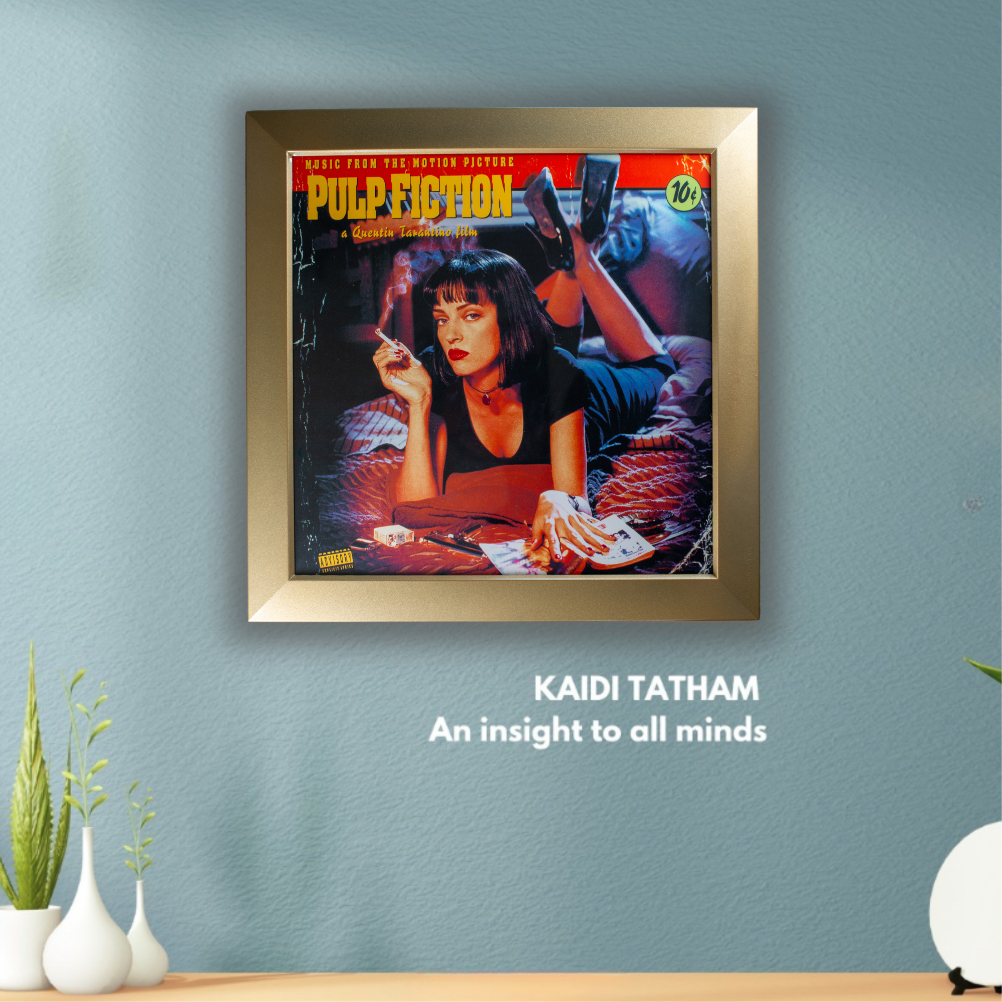 Cadre pour disque vinyle 33T "4-point Body Armor®" doré