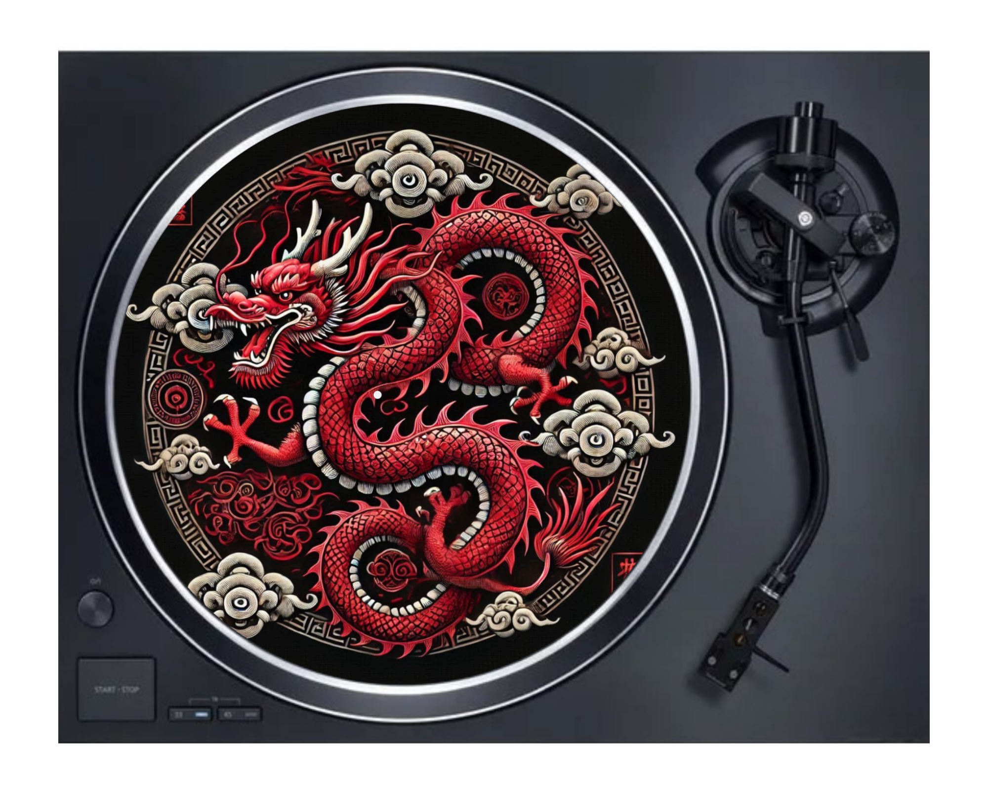 Feutrine Red Dragon pour disque vinyle 33T / 12"