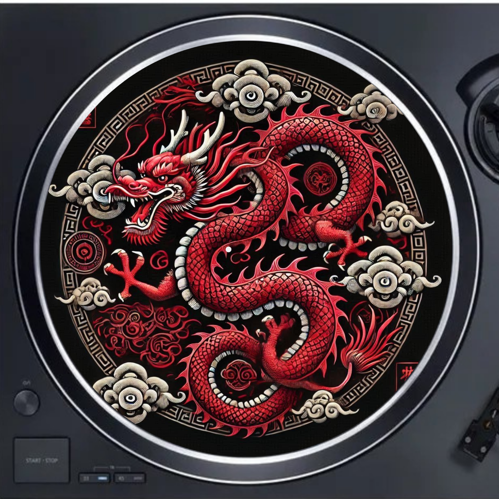 Feutrine Red Dragon pour disque vinyle 33T / 12"