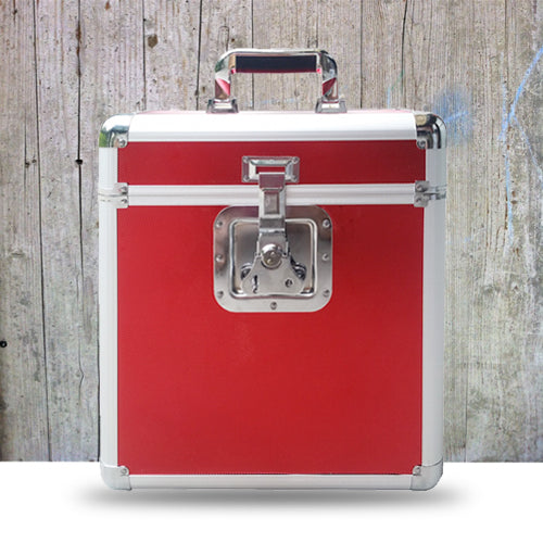Flight Case pour disques vinyles 25 33T  – Rouge