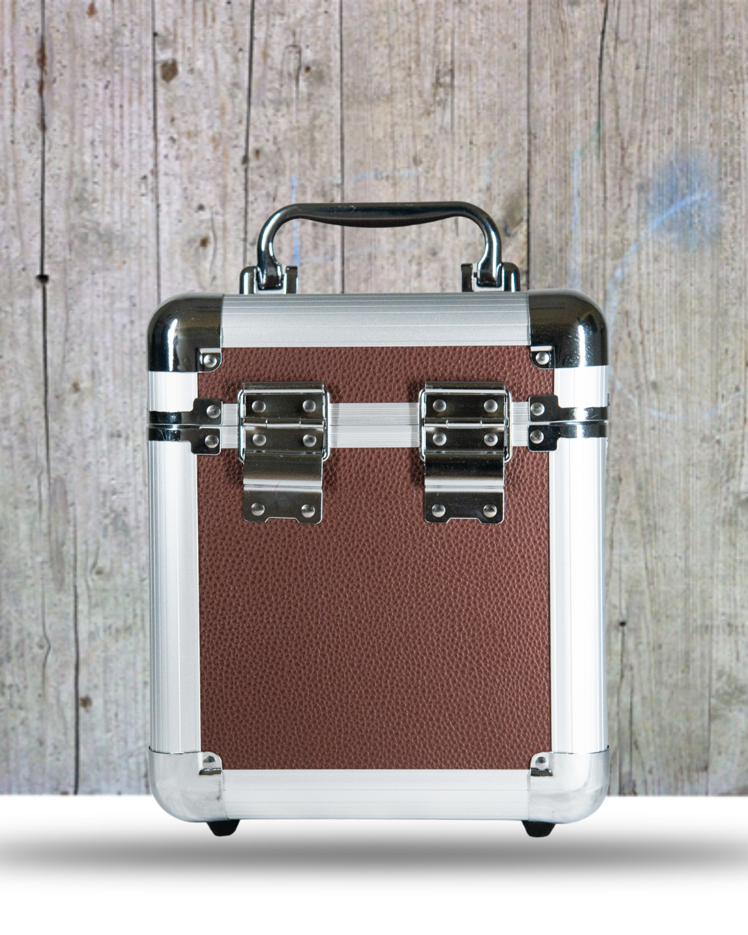 Flight Case pour disque vinyles 45T brown