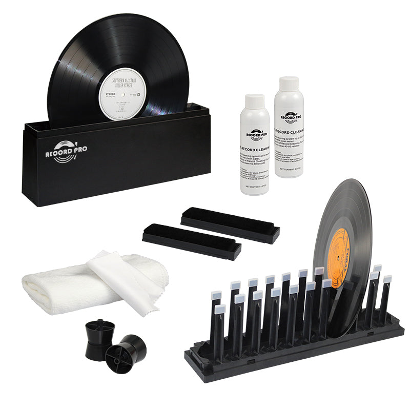 Machine de nettoyage vinyle manuelle – Kit complet avec bac, liquide et égouttoir-thumbmail-1