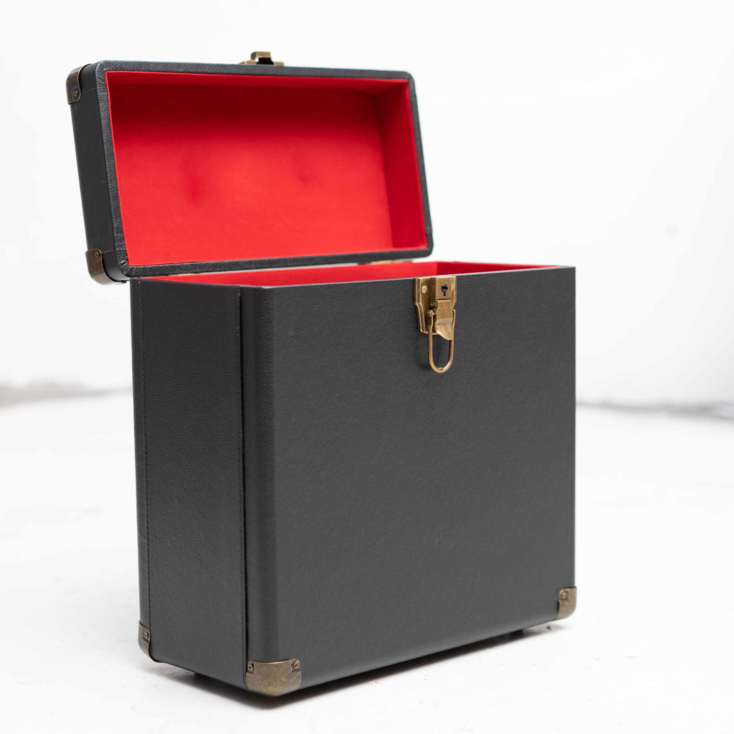 Flight Case disques vinyles 33T en cuir