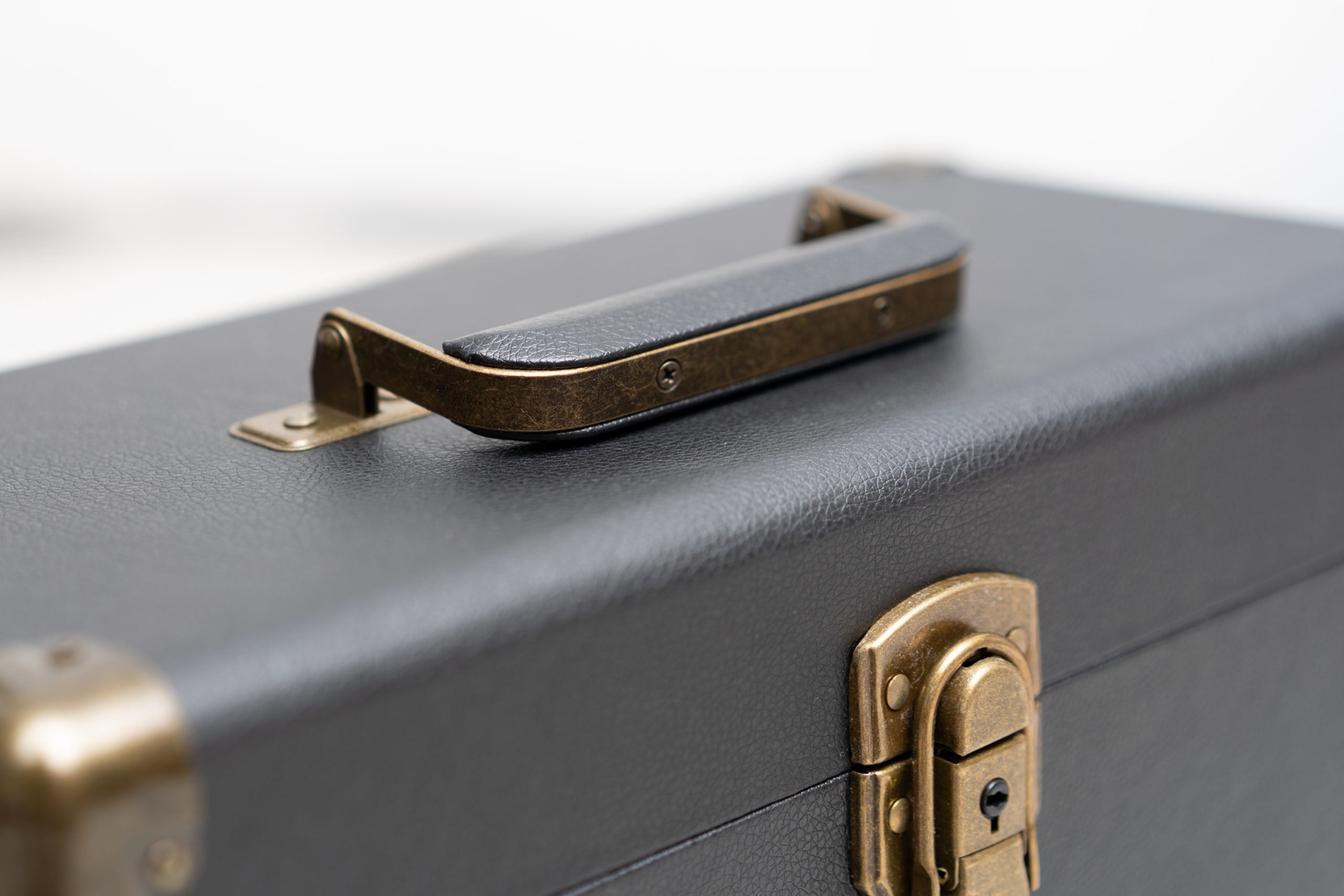 Flight Case disques vinyles 33T en cuir