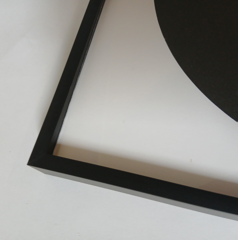Cadre Vinyle en Aluminium Noir - 31,4 x 31,6 cm, Noir mat