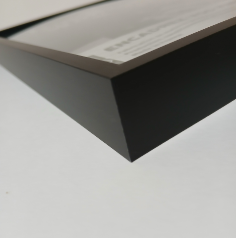 Cadre Vinyle en Aluminium Noir - 31,4 x 31,6 cm, Noir mat
