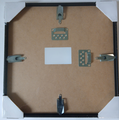 Cadre Vinyle en Aluminium Noir - 31,4 x 31,6 cm, Noir mat