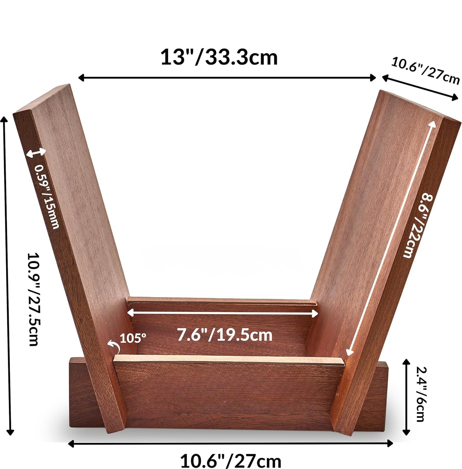 Pupitre range-vinyles en bois – Jusqu'à 50 albums 33T & 45T-thumbmail-6