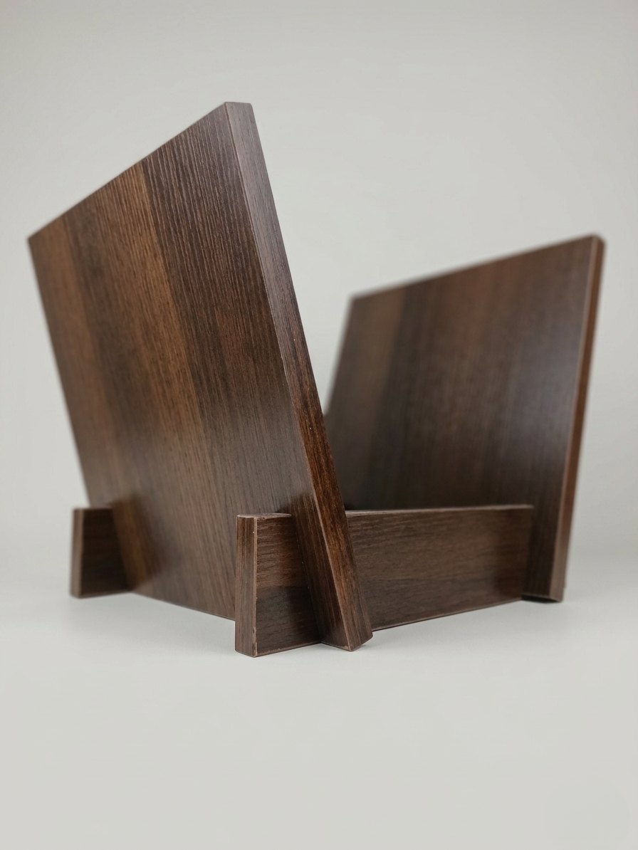 Pupitre range-vinyles en bois – Jusqu'à 50 albums 33T & 45T-thumbmail-1